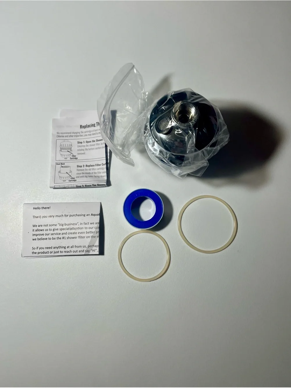 New AquaBliss SF100 Daily Revitalize Shower Filter Chrome In Box Fresh Clean